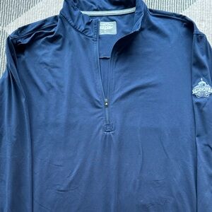StraightDown Navy Blue 1/4 Zip Pullover Large